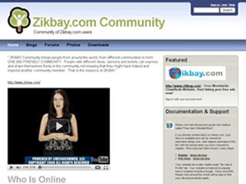 Community Forums site for Zikbay